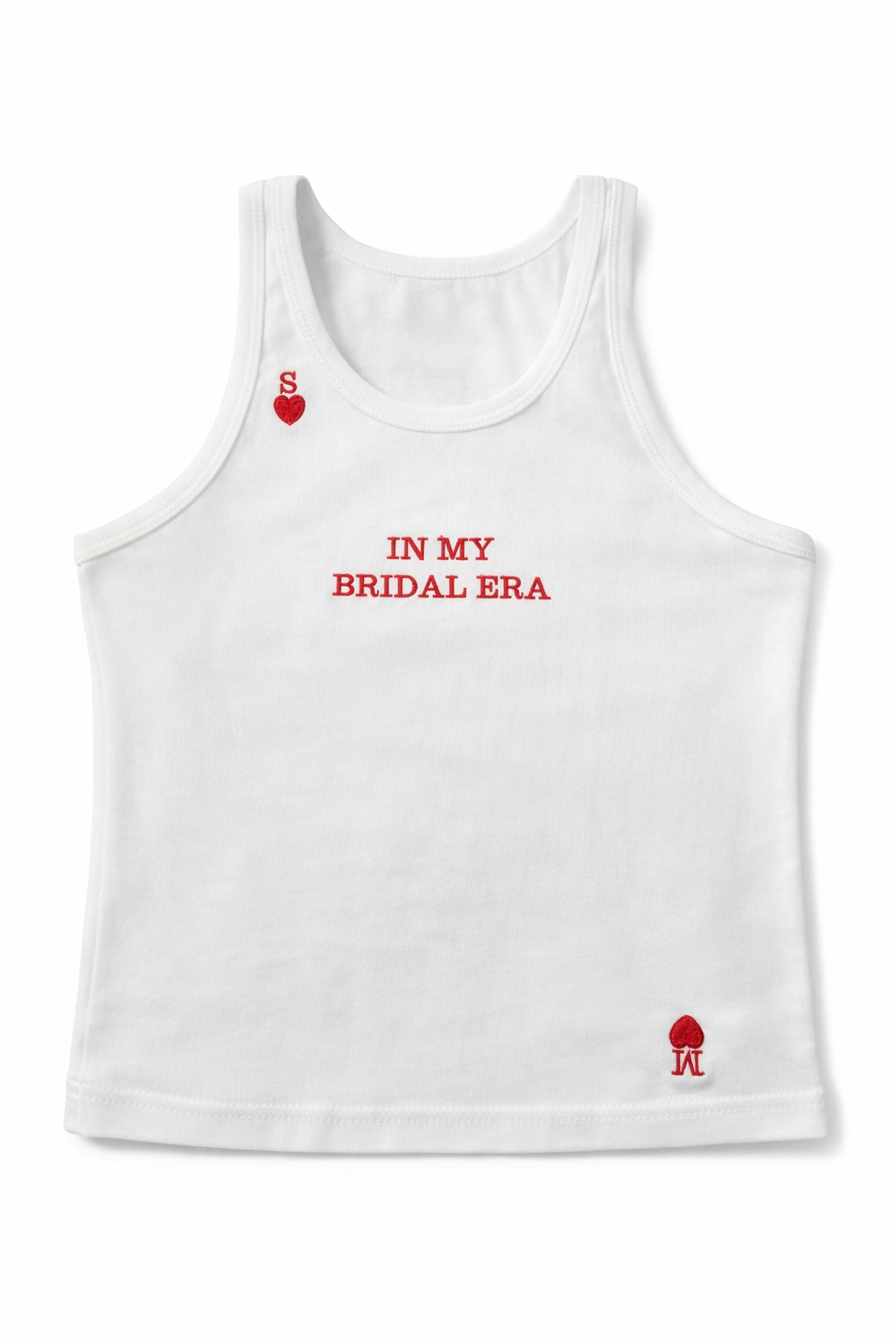 Bridal Era red Initials S.M - SMALL