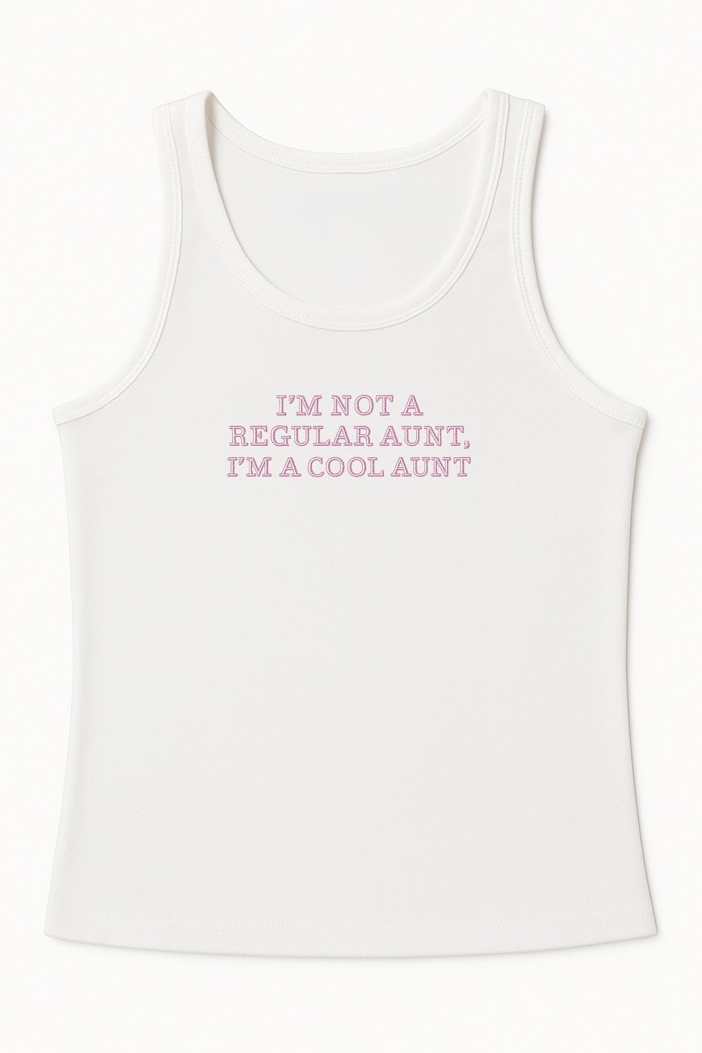 cool aunt, pink thread - XSMALL