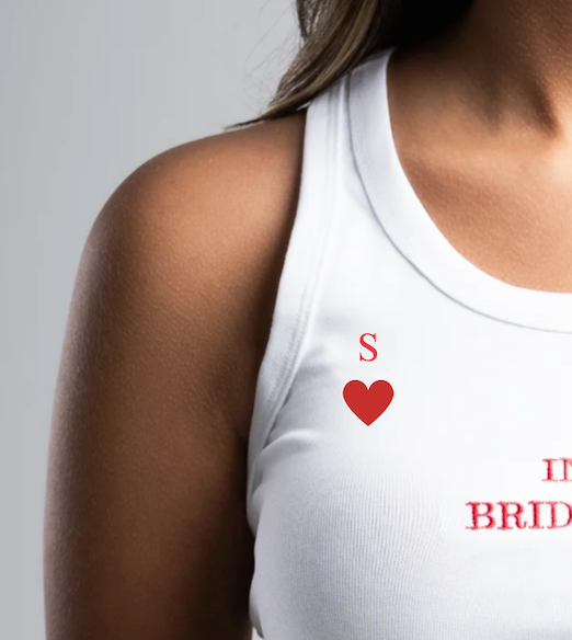 "IN MY BRIDAL ERA" initials top