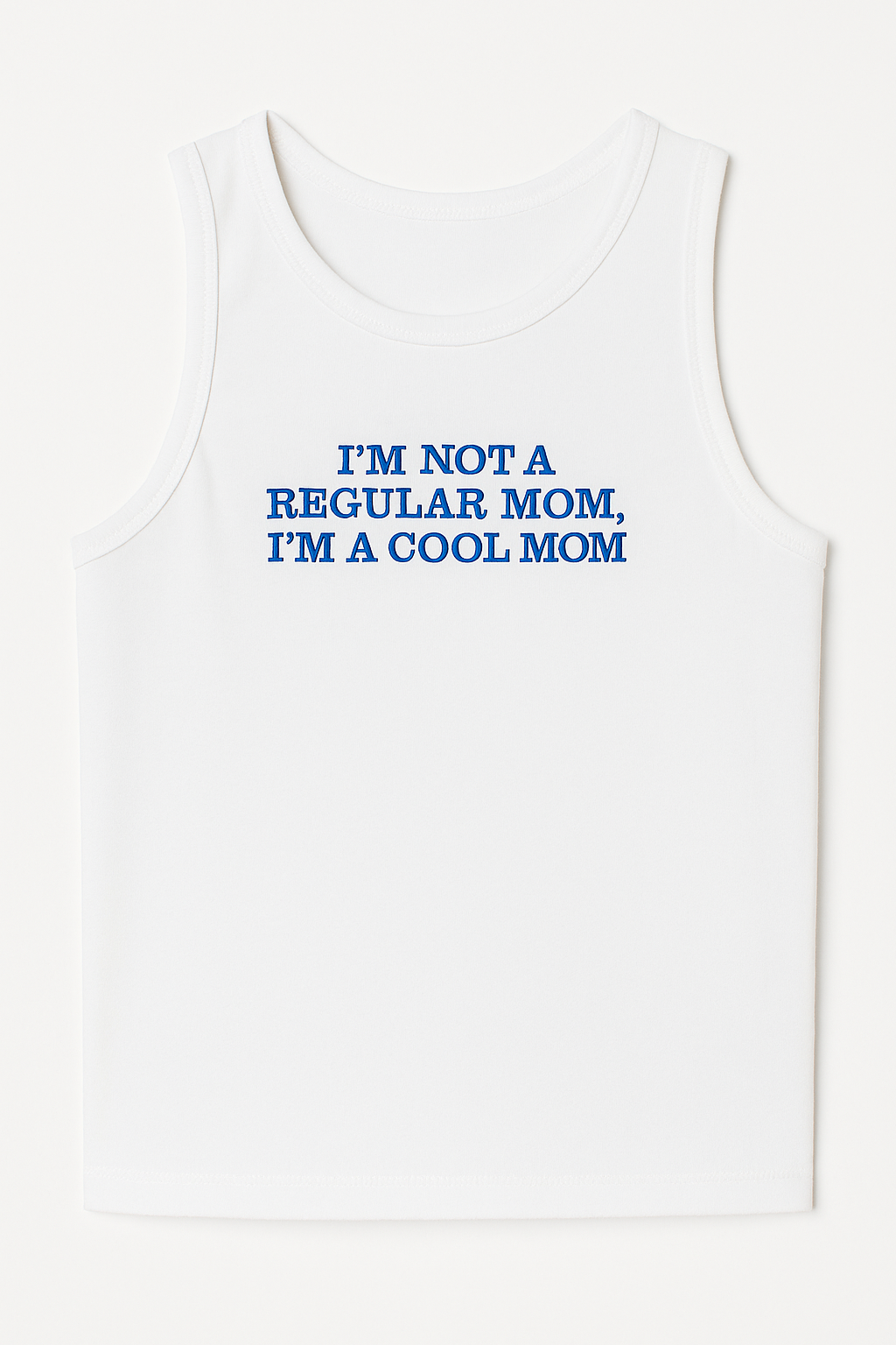 cool mom, blue thread - Crew MEDIUM
