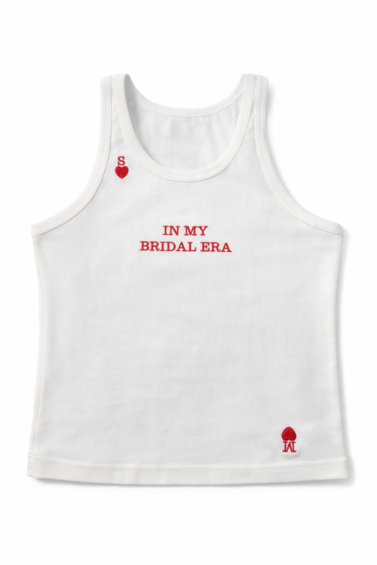 Bridal Era red Initials S.M - SMALL