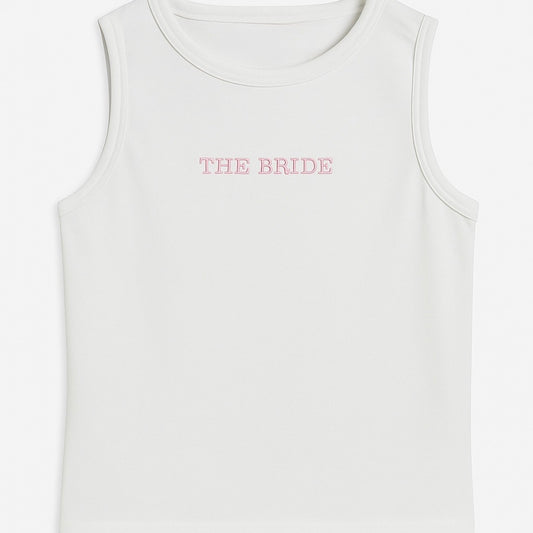 The bride, pink thread - crew XLARGE
