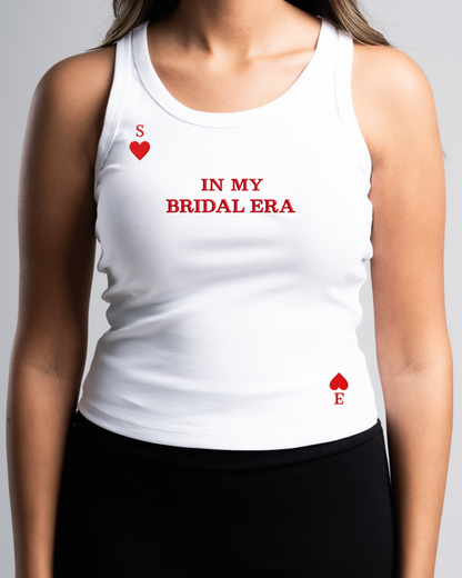 "IN MY BRIDAL ERA" initials top