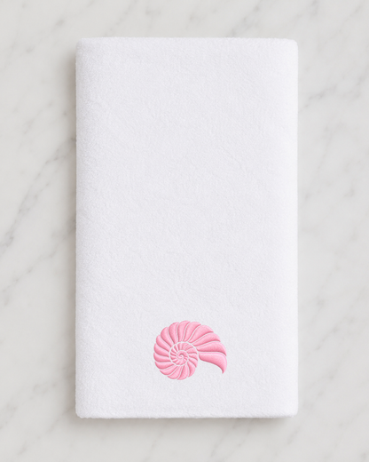 Seashell hand towel