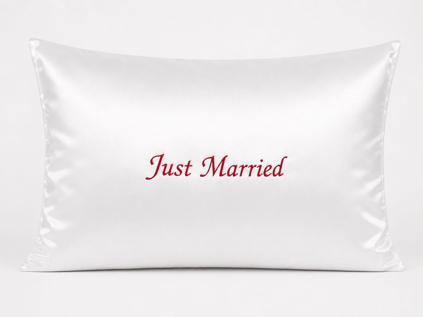 Just Married White pillowcase 50*80