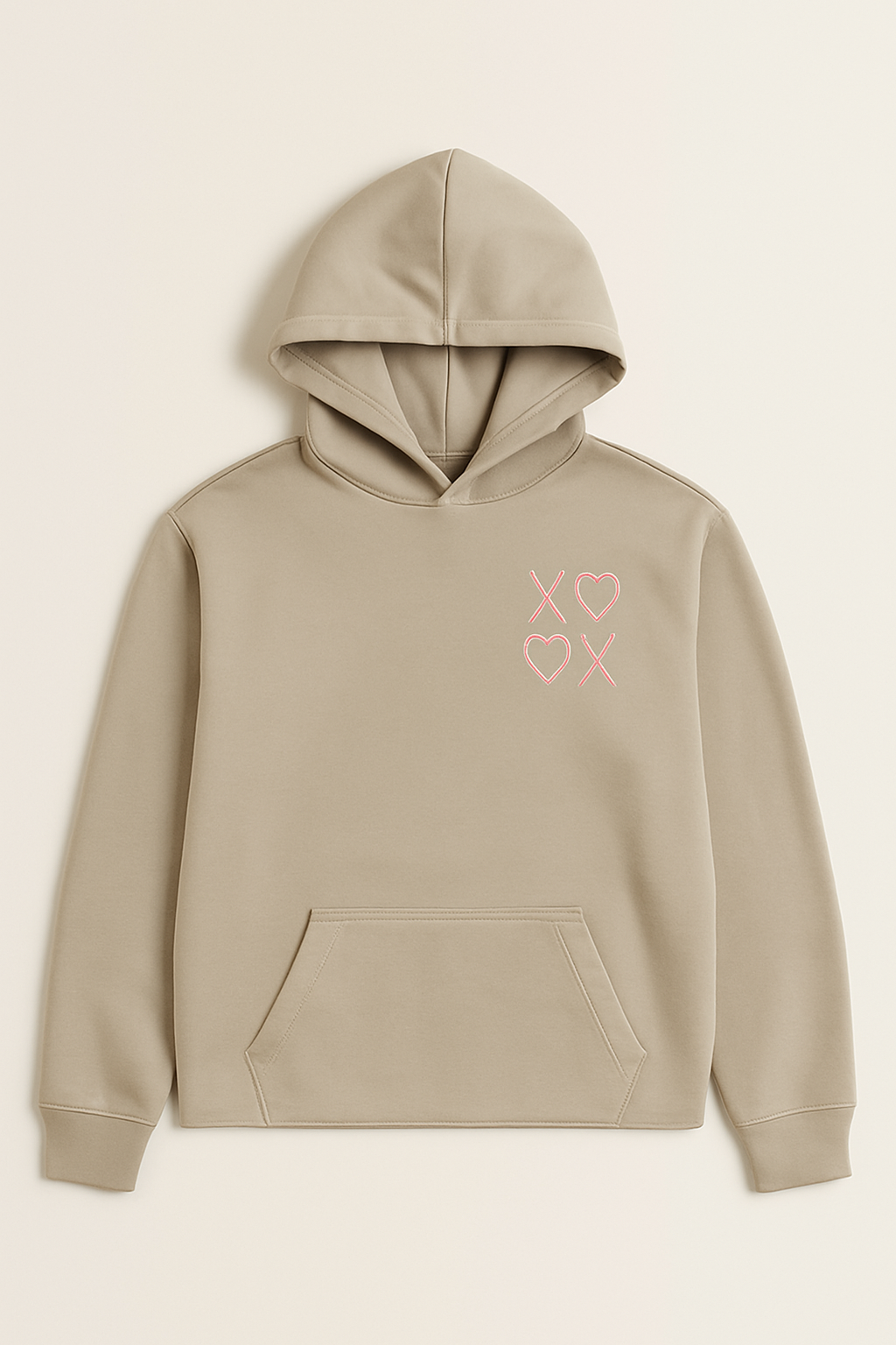 Xoxo, pink - SMALL oversized
