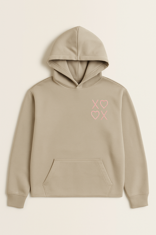 Xoxo, pink - SMALL oversized