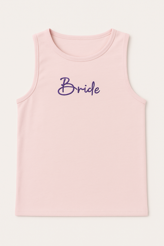 "BRIDE" Pink Top