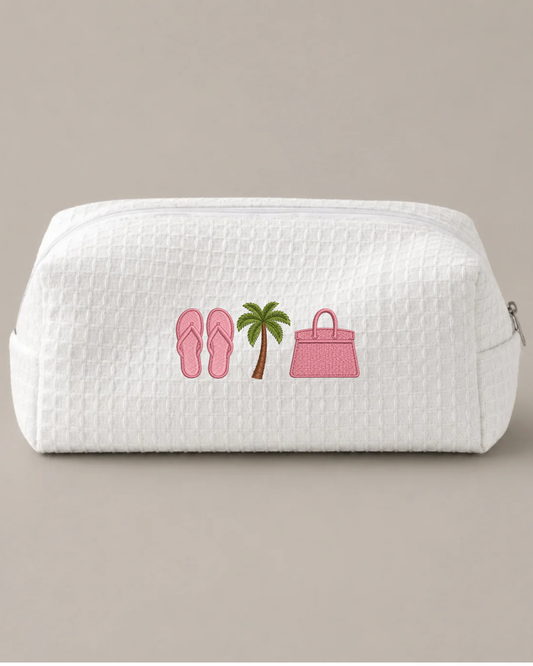 Holiday White Pouch