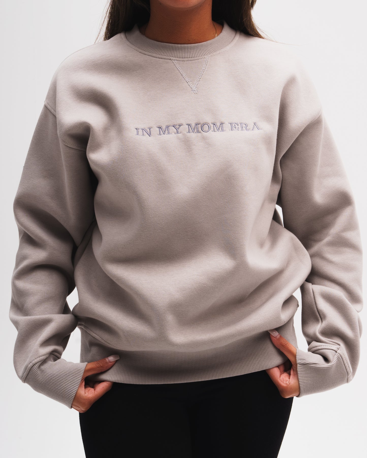 "In my mom ERA" Grey Sweater