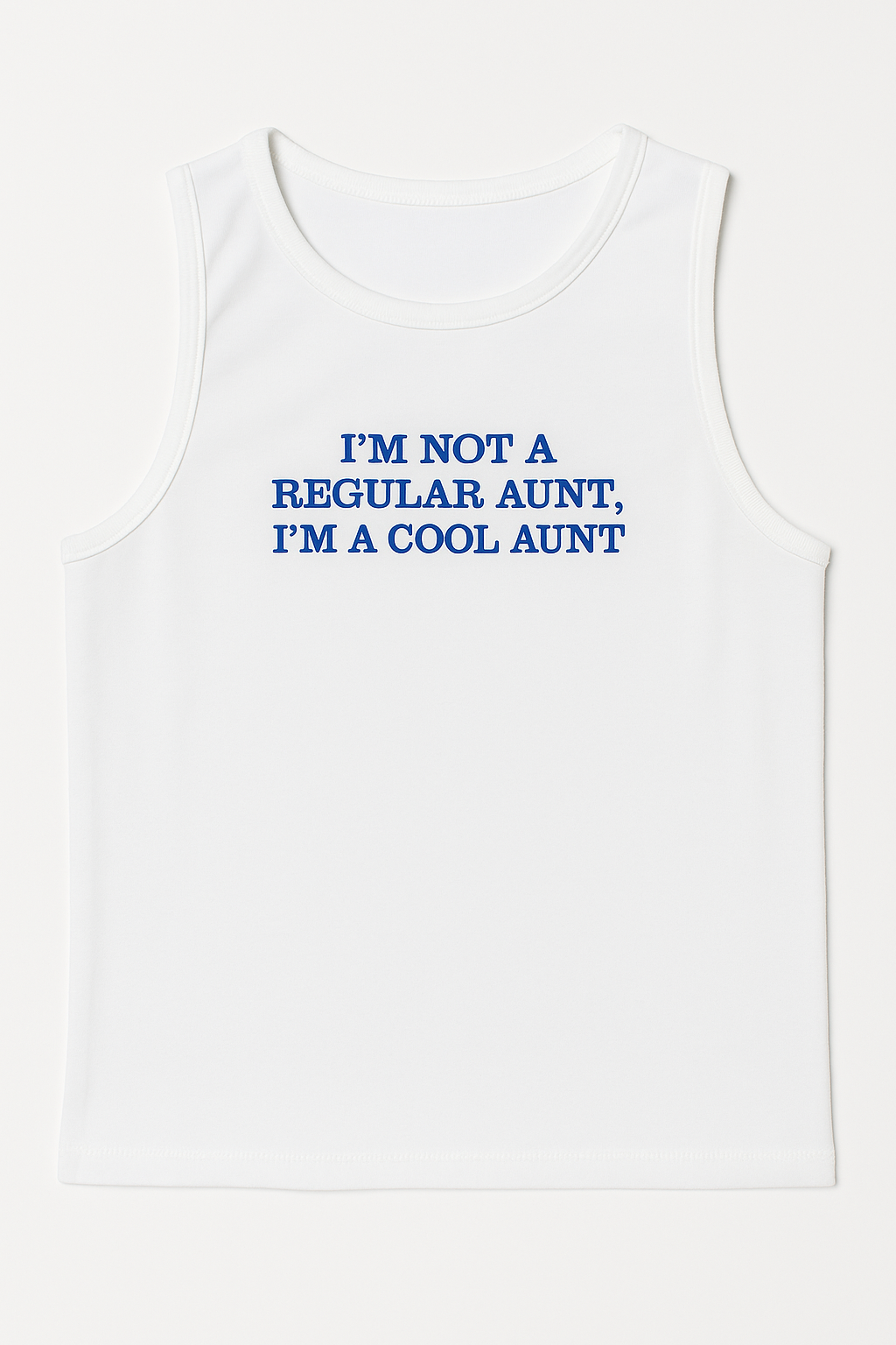 cool aunt, blue thread - Crew MEDIUM