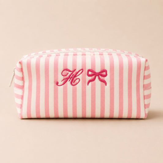 H 🎀 Striped pouch
