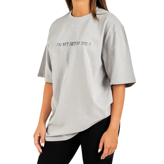 "IN MY MOM ERA" Grey T-shirt