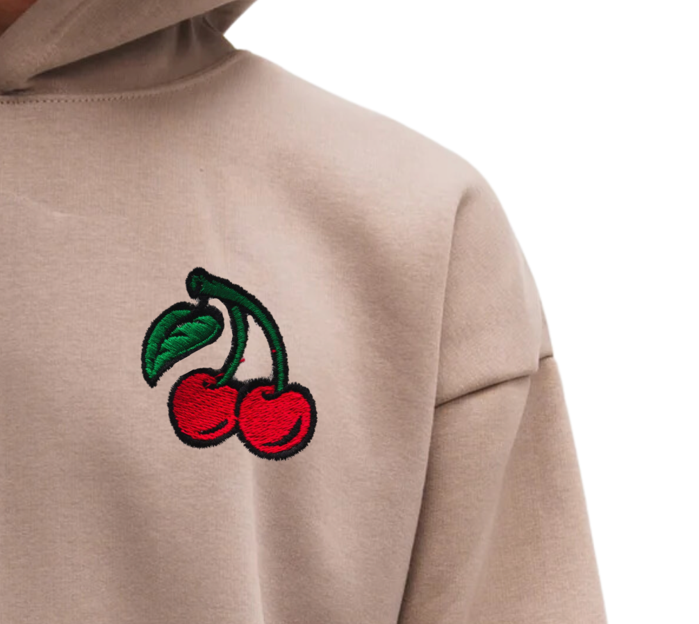 "Cherry" Brown Oversized Hoodie