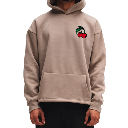 "Cherry" Brown Oversized Hoodie