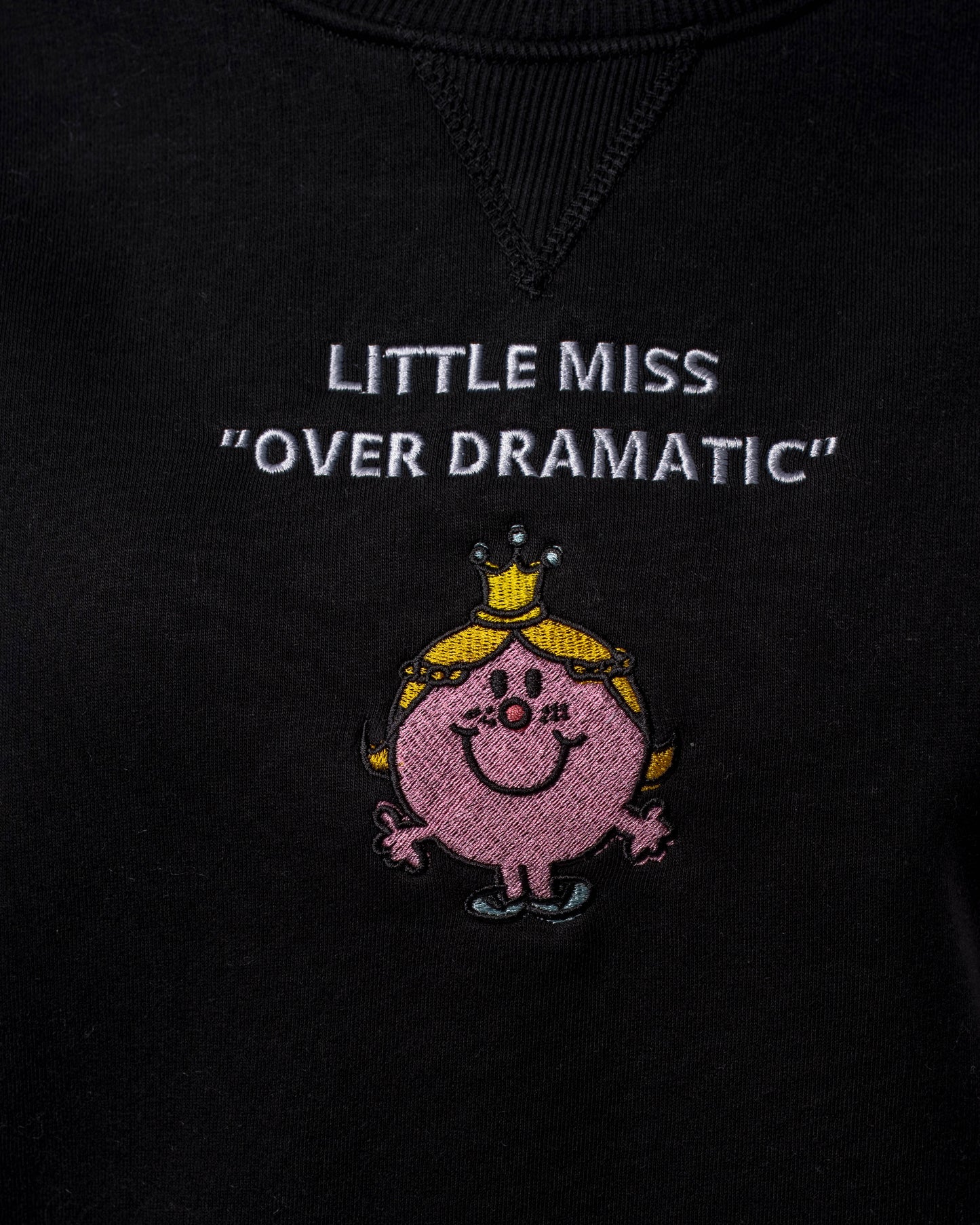 "Little Miss Over-Dramatic" Black Sweater